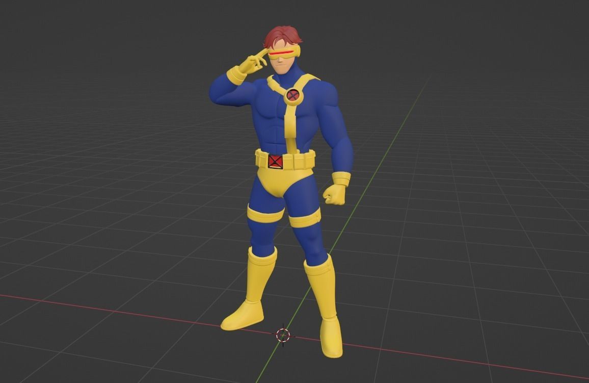 Cyclops - XMen 97 3D model_4