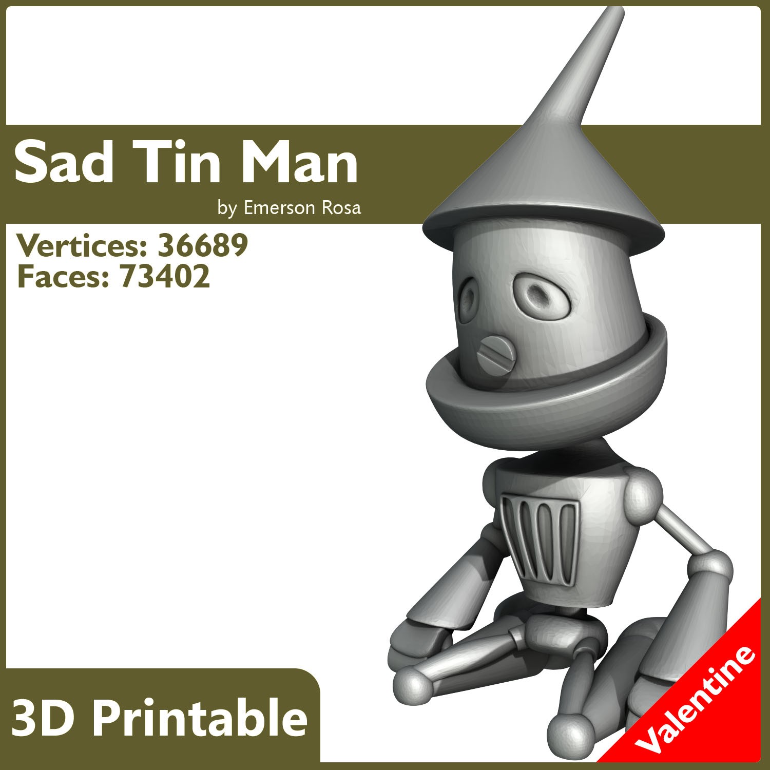 Sad Tin Man 3D print model_7