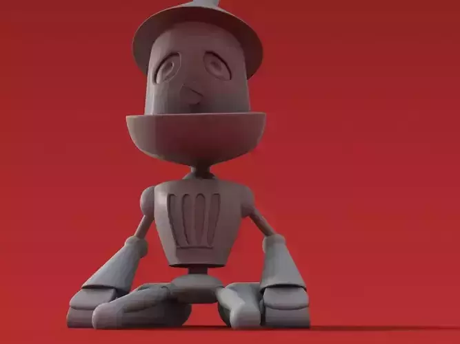 Sad Tin Man 3D print model