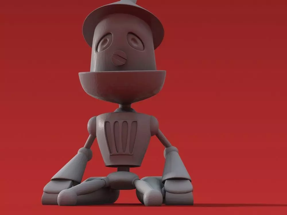 Sad Tin Man 3D print model_0