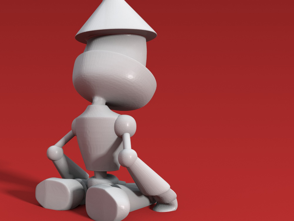 Sad Tin Man 3D print model_1