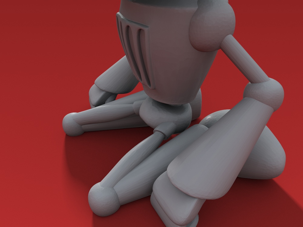 Sad Tin Man 3D print model_4
