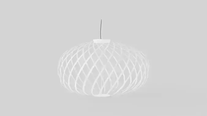 Spring White Large Ceiling Lamp