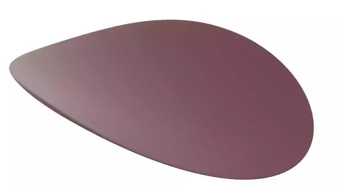 Chocolate Bent Oval Chips 3D model