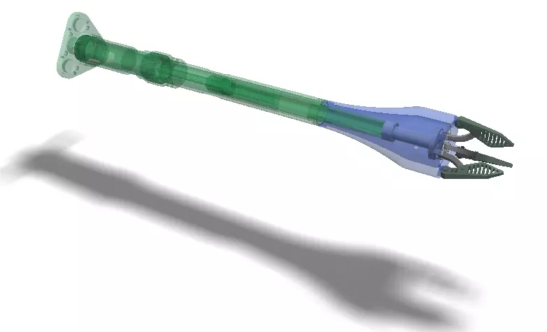 Robot End Effector mechanism 3D model_0