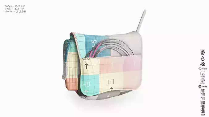 Toolbag  Low-poly 3D model 4