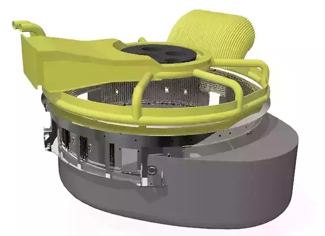 steel melting electric arc furnace assembly