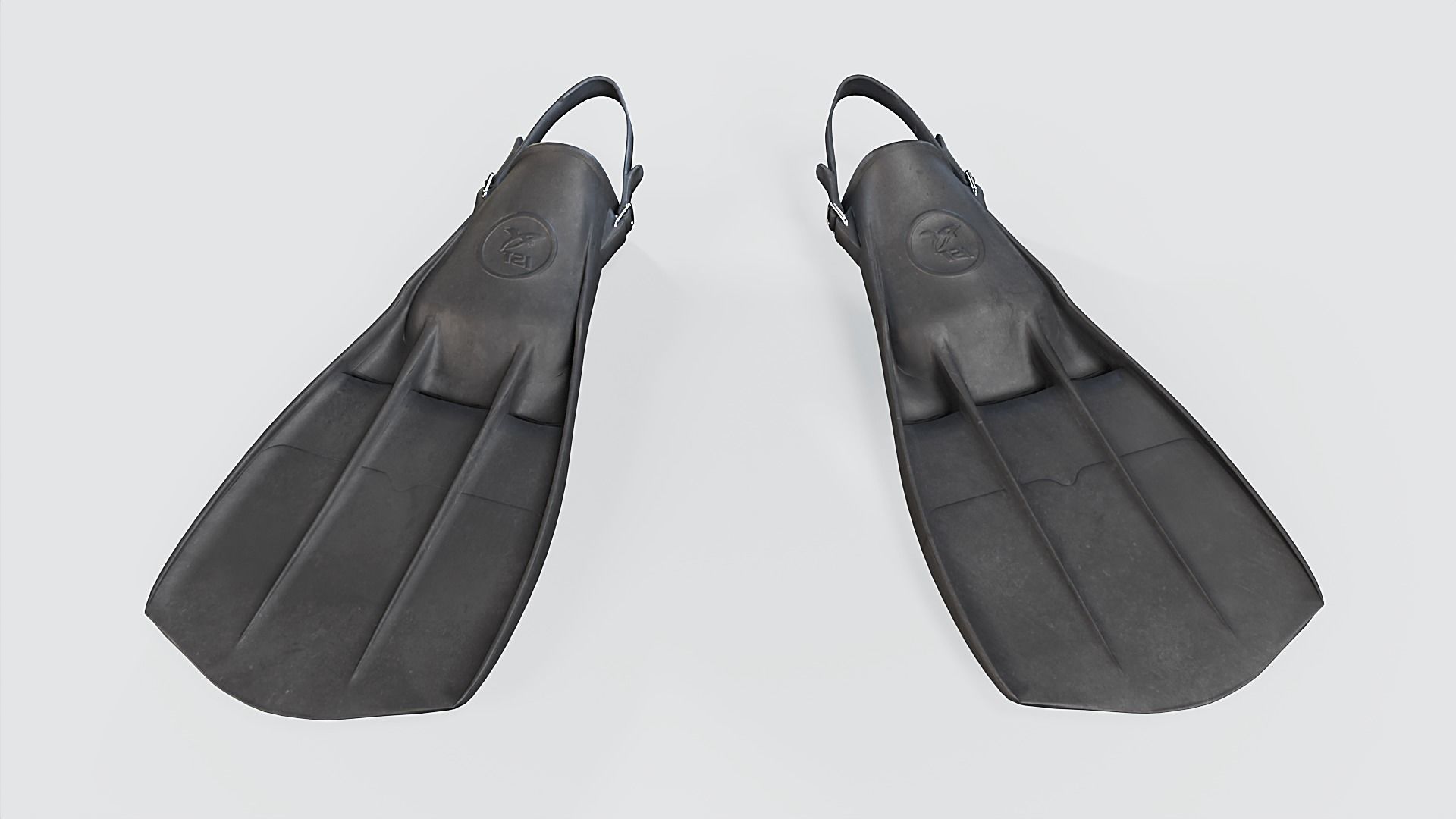 Scuba Fins Low-poly 3D model_2