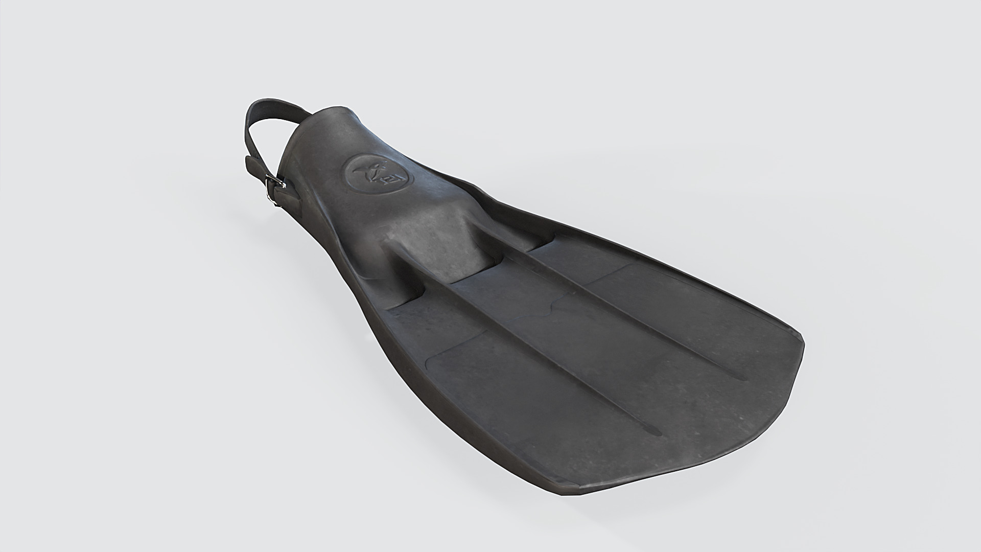 Scuba Fins Low-poly 3D model_6