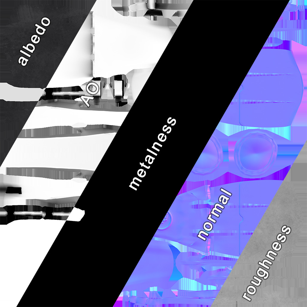 Scuba Fins Low-poly 3D model_5