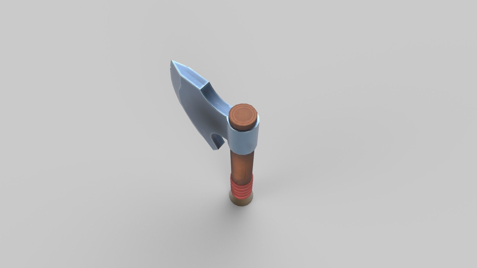 battle axe Low-poly 3D model_4