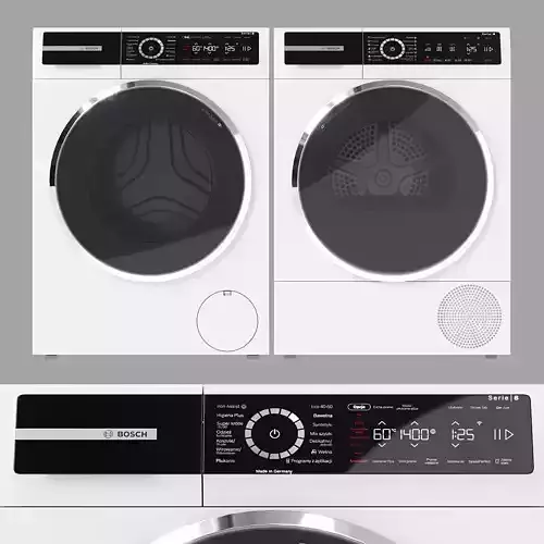 Washing and drying machine Bosch Serie 8 3D model