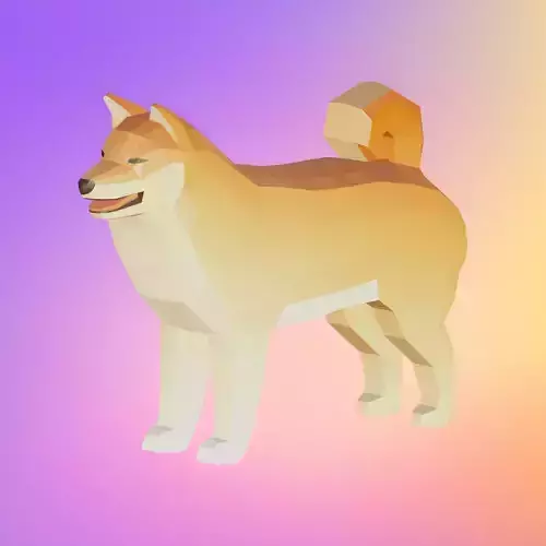 Low-poly Shiba inu