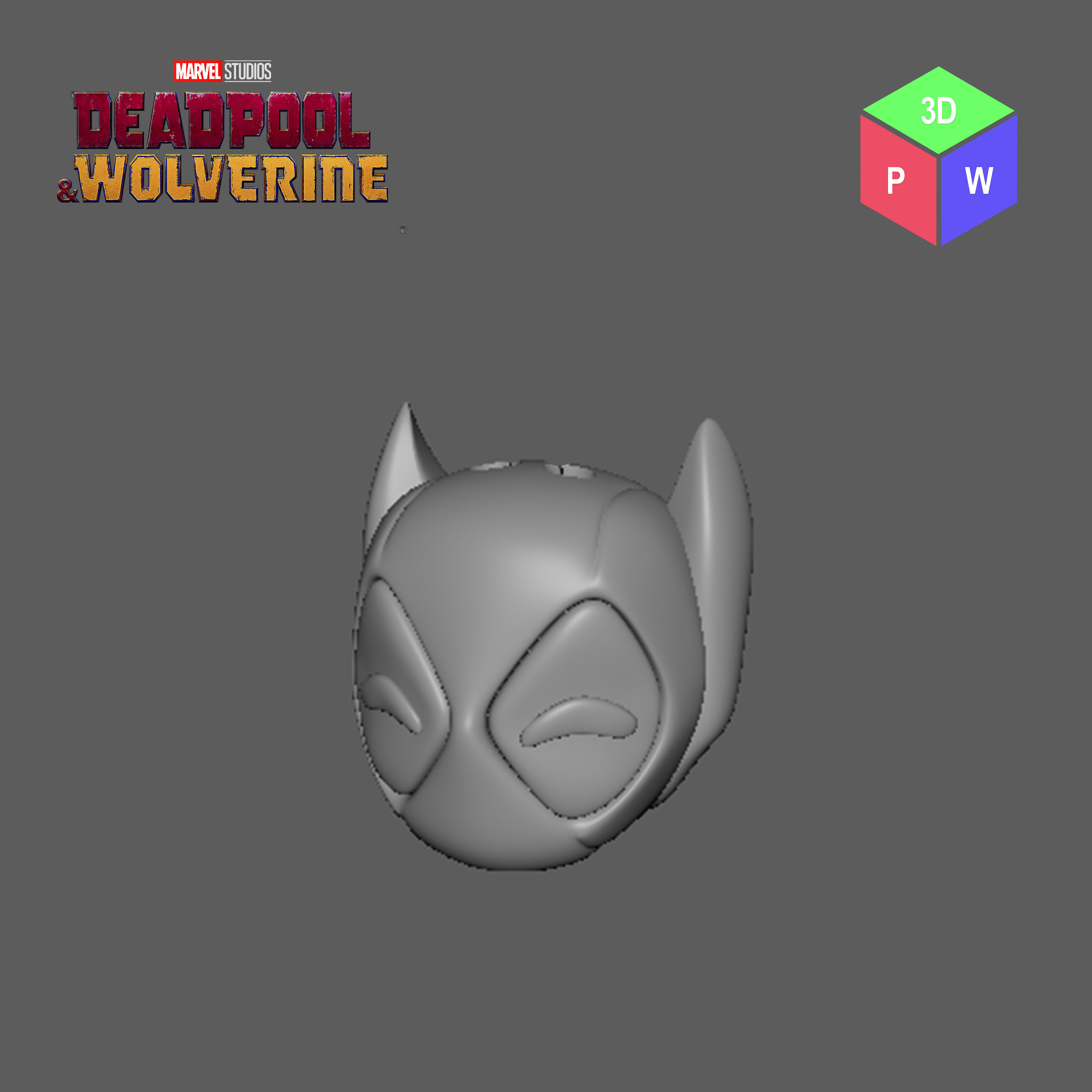DEADPOOL WOLVERINE KEYCHAIN 3D print model_4