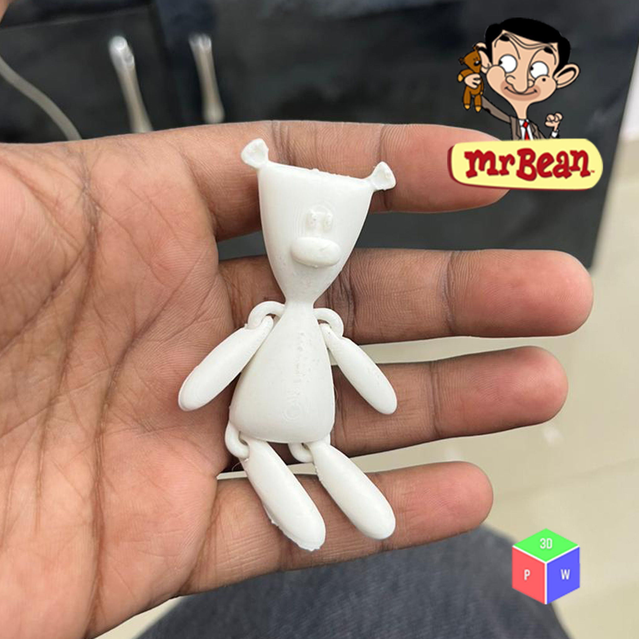 ARTICULATED MR BEAN TEDDY 3D print model_3
