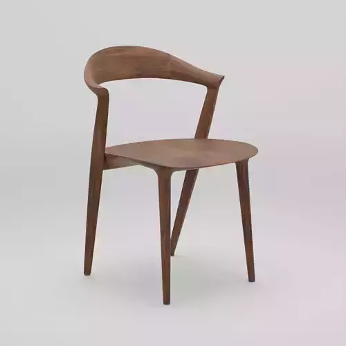 Wooden Dining Chair 3D Model Artisan Addo Chair