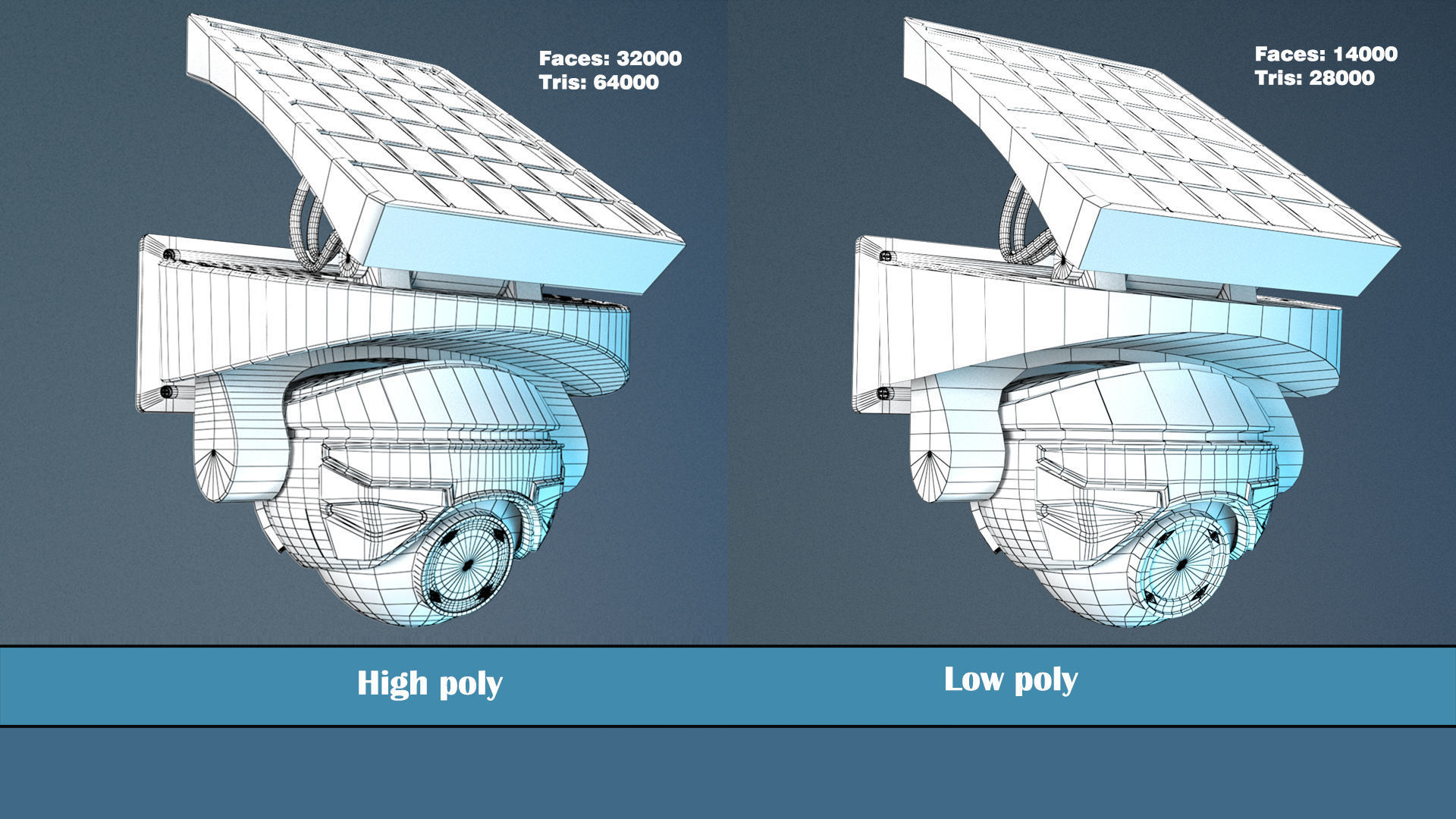 camera 03 Low-poly 3D model_7