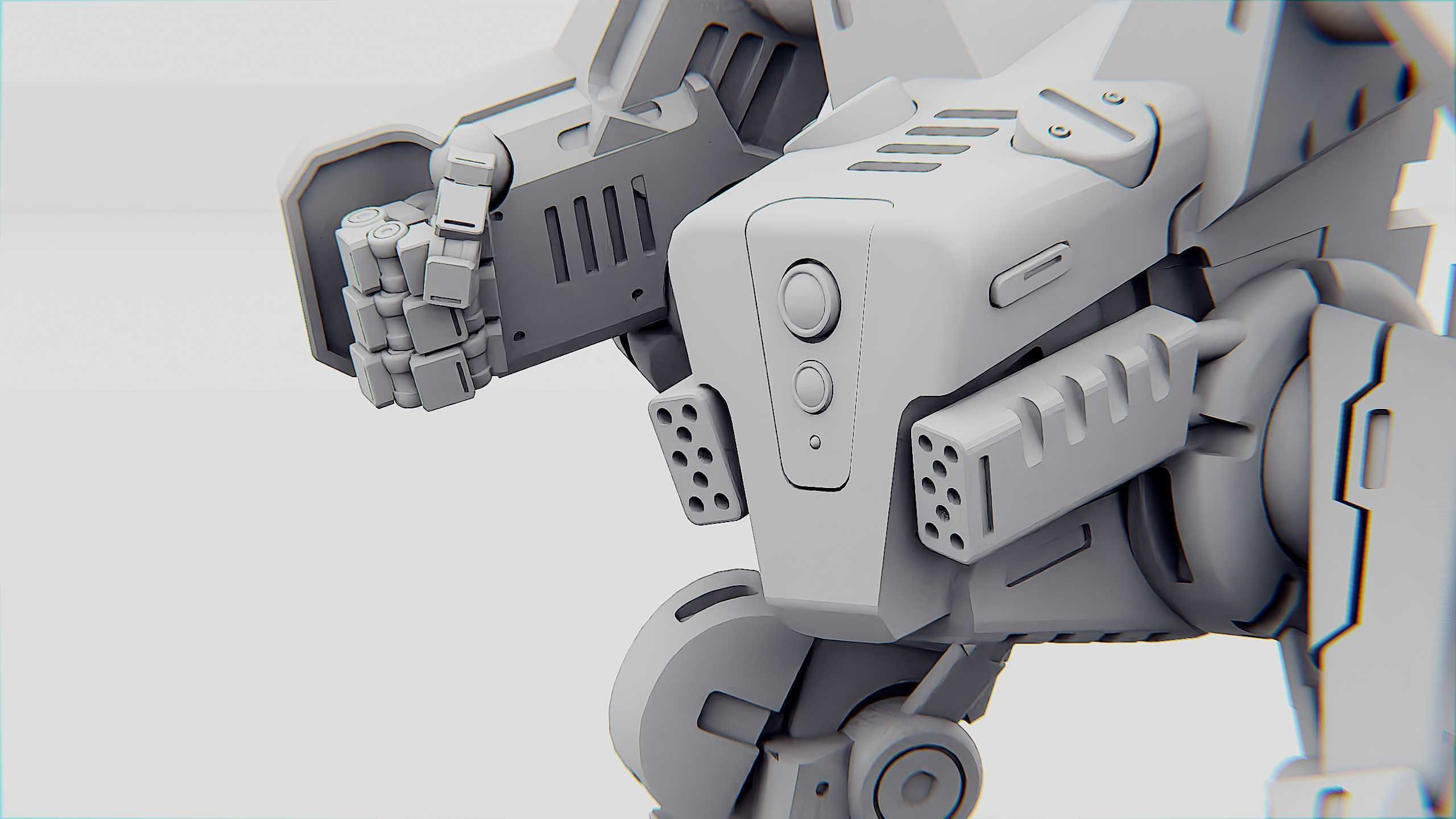 BATTLE DROID ONYX Rigged for Unreal Engine - Unity - MIXAMO 3D model_36