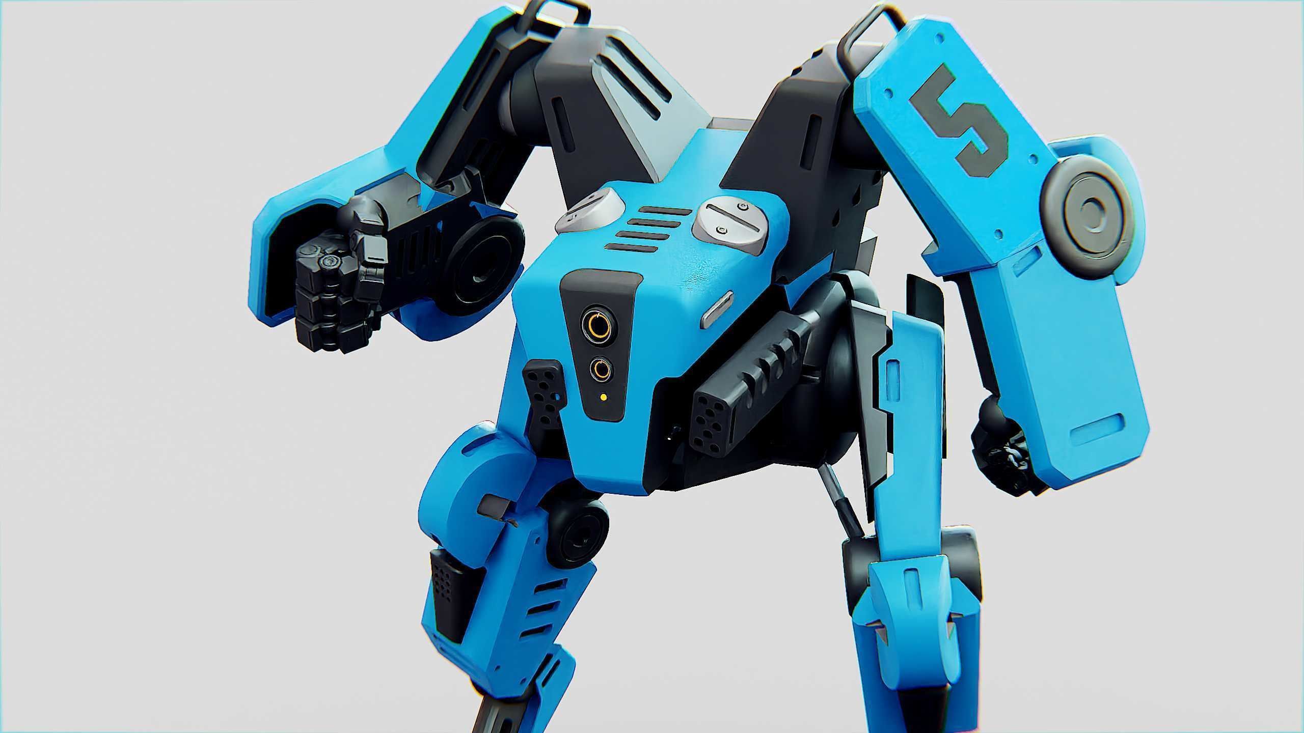 BATTLE DROID ONYX Rigged for Unreal Engine - Unity - MIXAMO 3D model_18