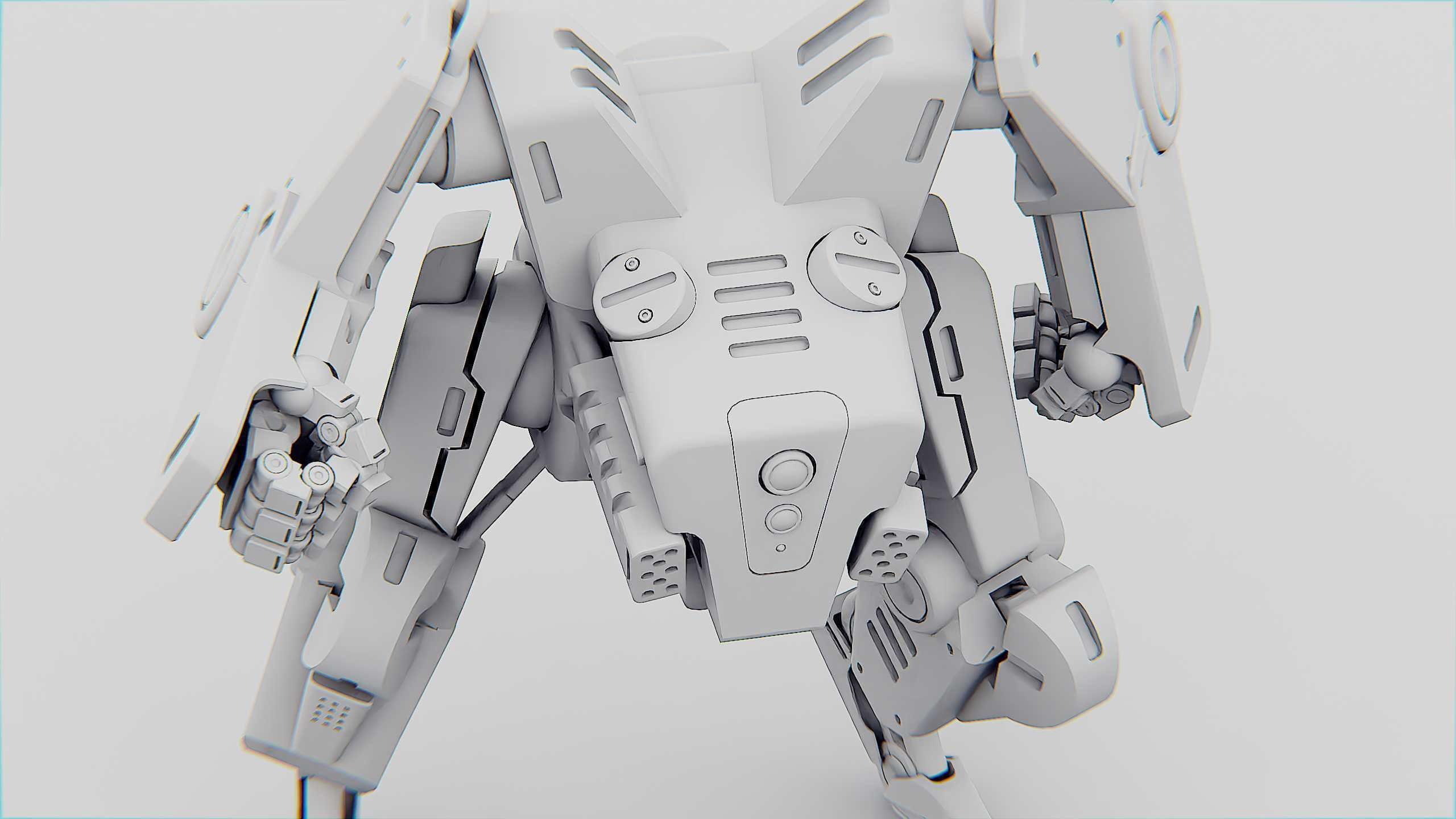 BATTLE DROID ONYX Rigged for Unreal Engine - Unity - MIXAMO 3D model_35