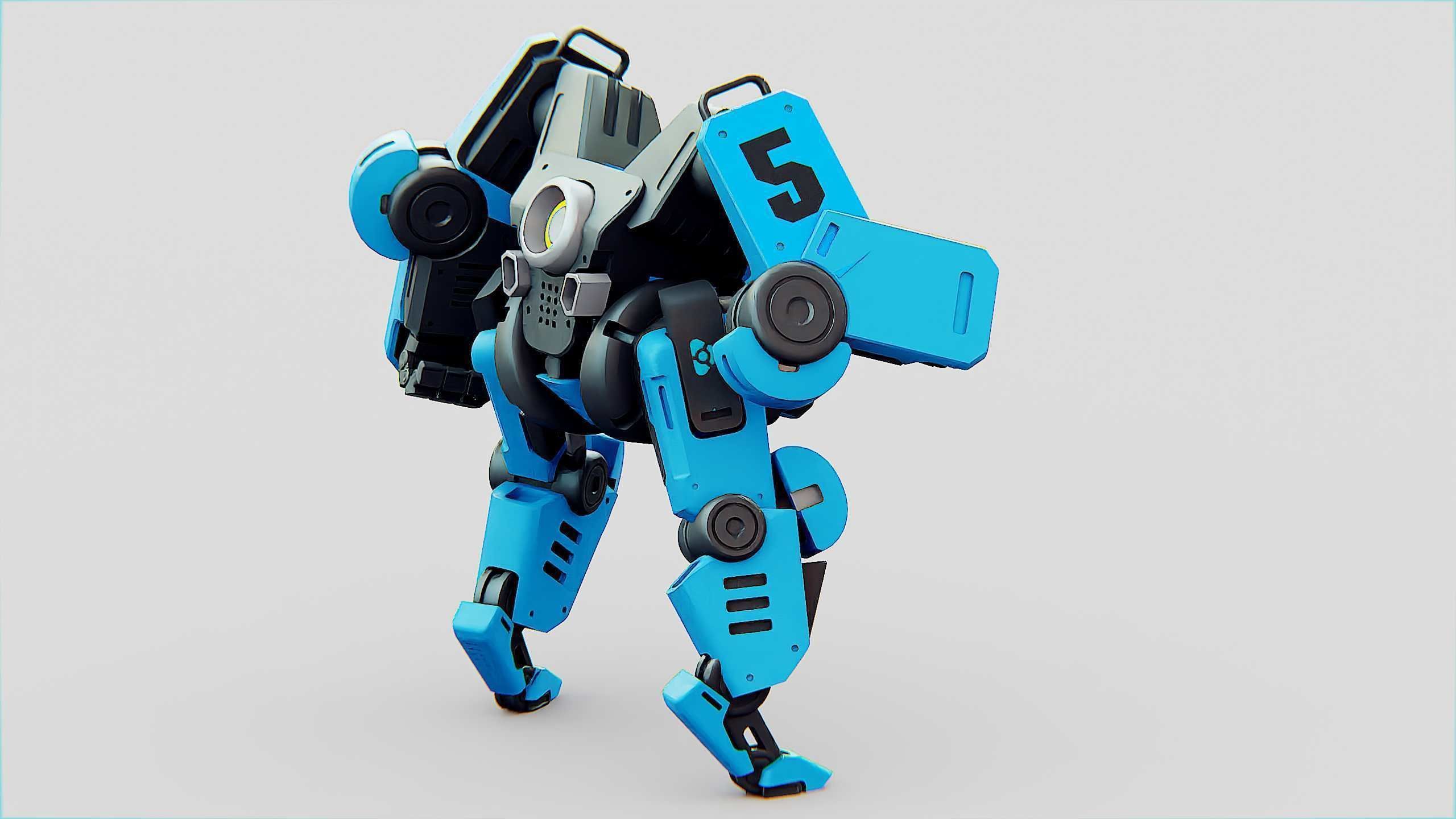 BATTLE DROID ONYX Rigged for Unreal Engine - Unity - MIXAMO 3D model_7