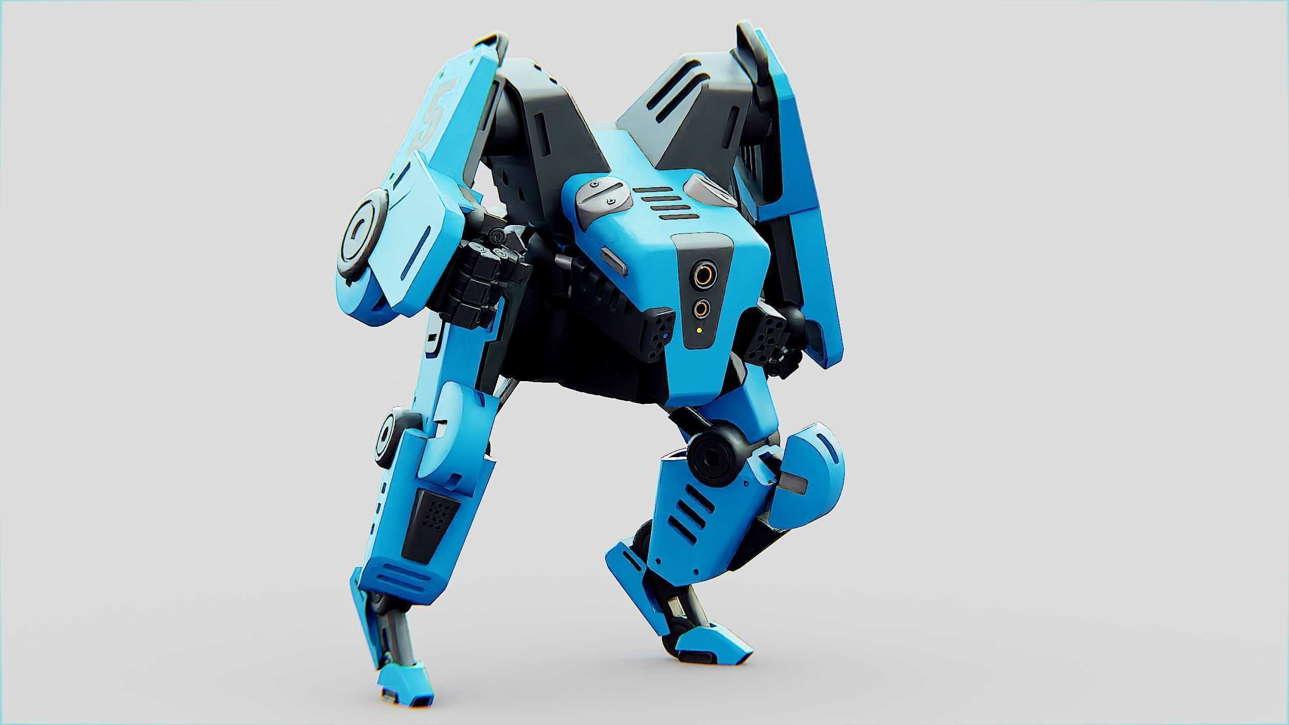 BATTLE DROID ONYX Rigged for Unreal Engine - Unity - MIXAMO 3D model_3