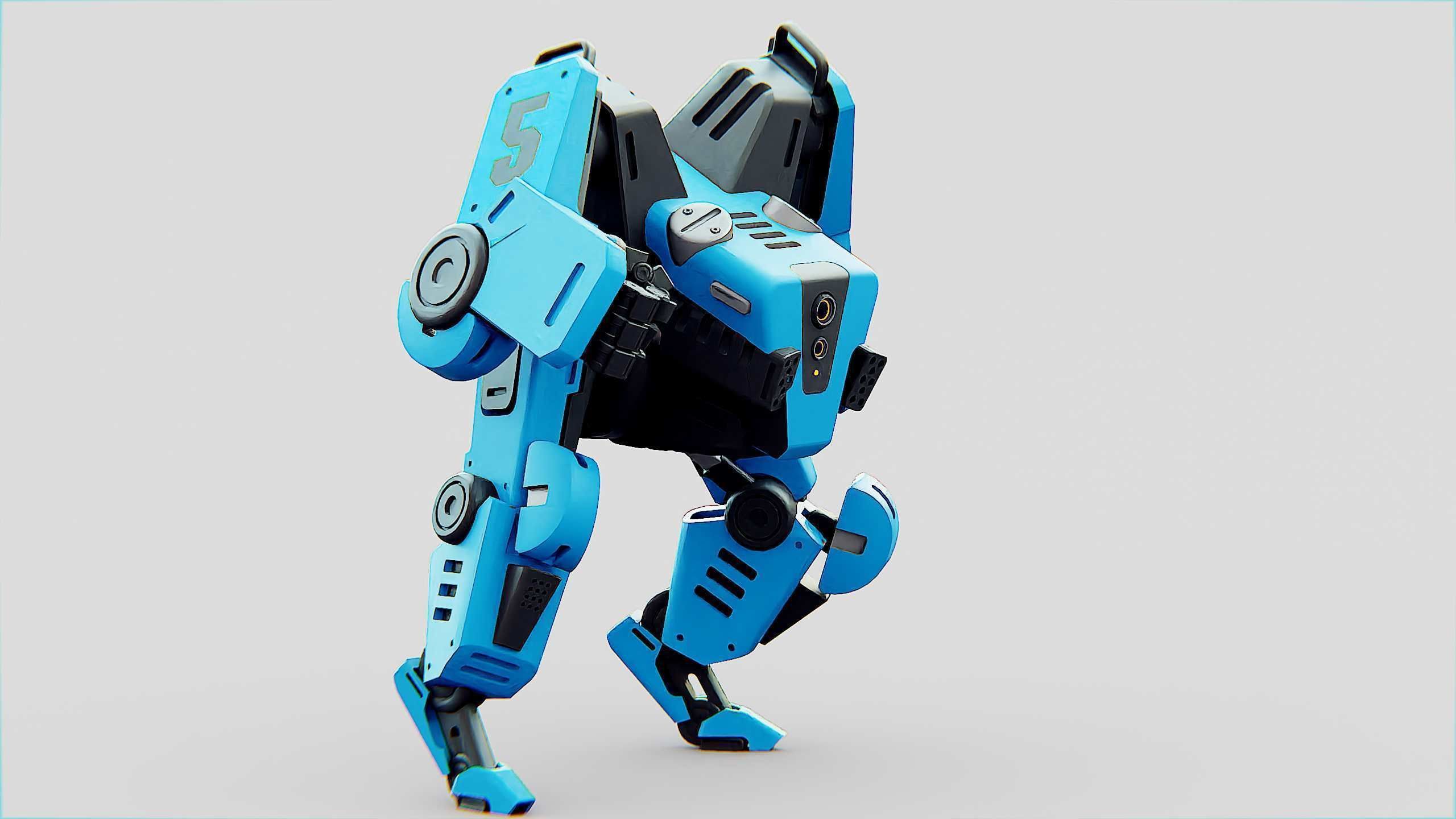 BATTLE DROID ONYX Rigged for Unreal Engine - Unity - MIXAMO 3D model_4