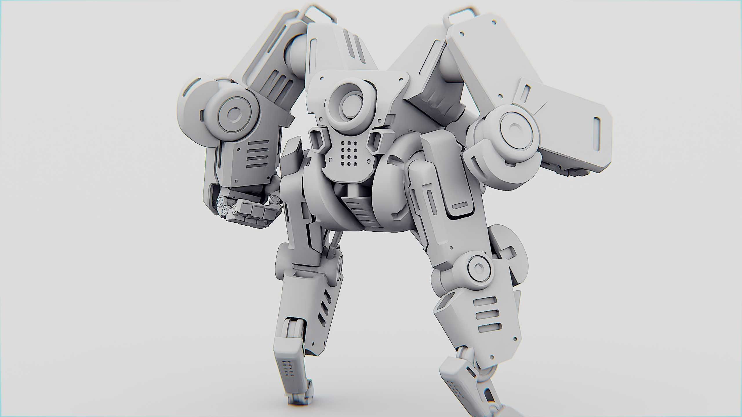 BATTLE DROID ONYX Rigged for Unreal Engine - Unity - MIXAMO 3D model_34