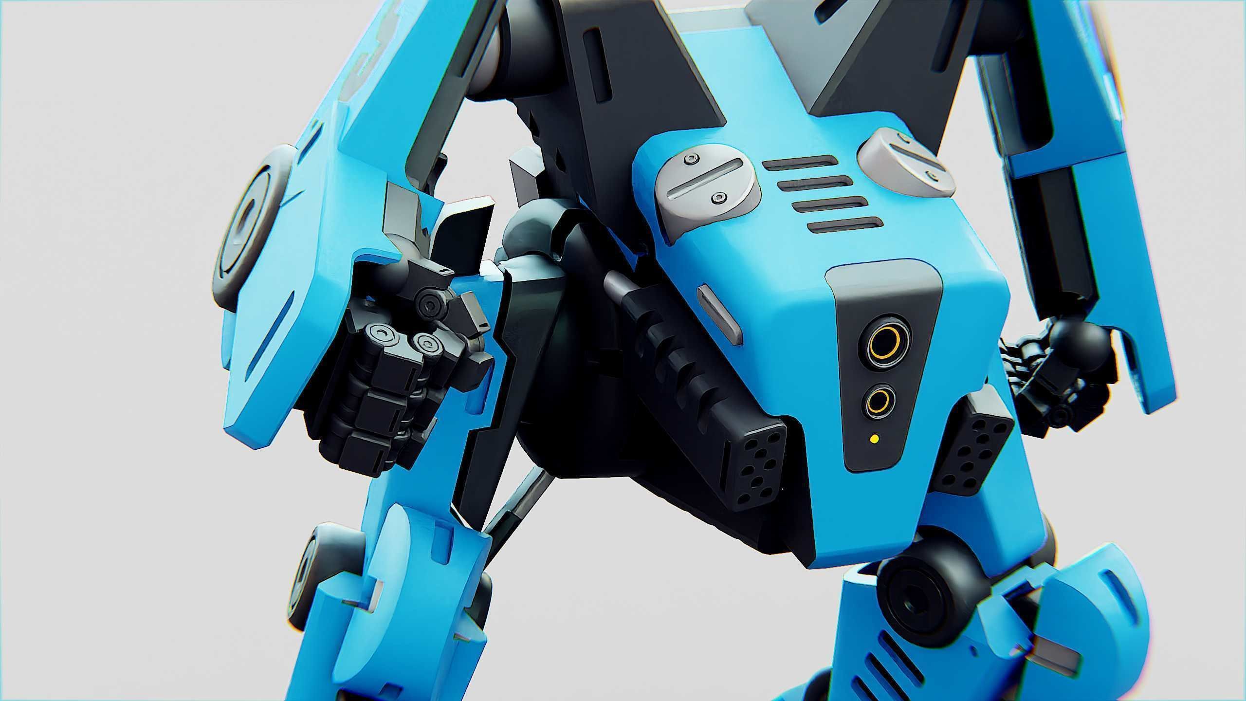 BATTLE DROID ONYX Rigged for Unreal Engine - Unity - MIXAMO 3D model_20