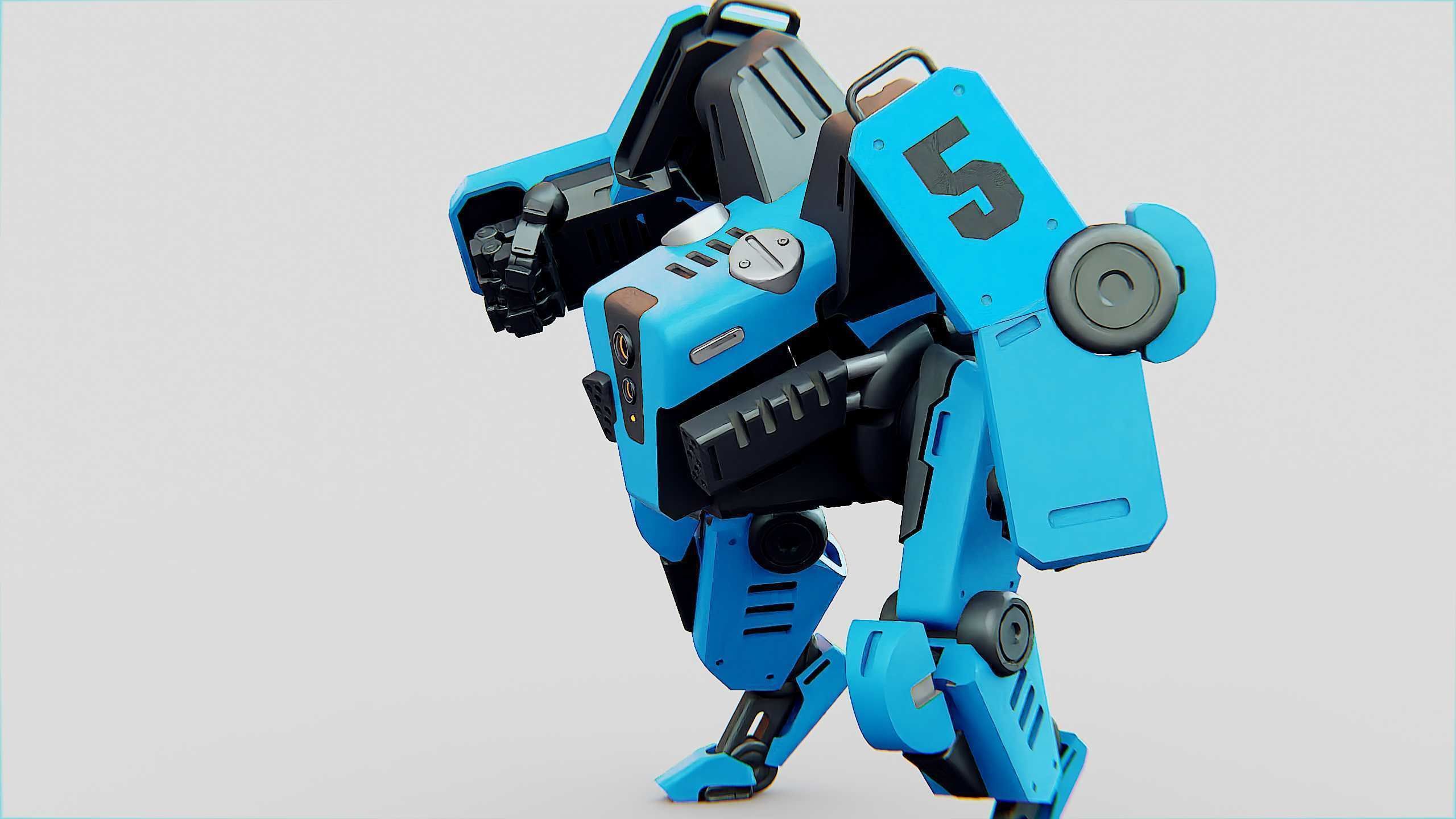 BATTLE DROID ONYX Rigged for Unreal Engine - Unity - MIXAMO 3D model_16