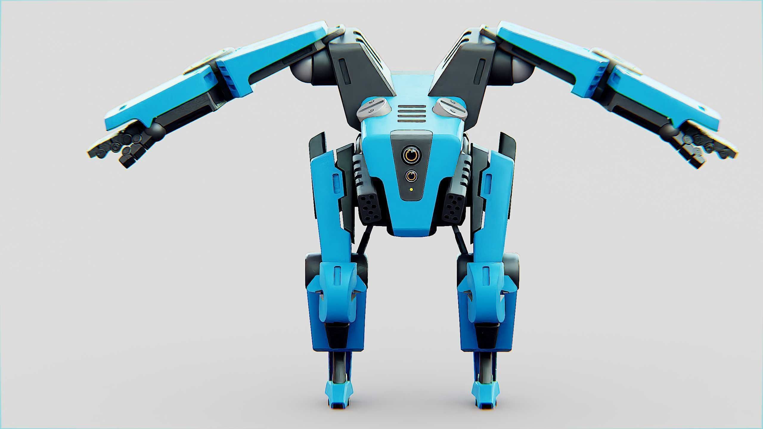 BATTLE DROID ONYX Rigged for Unreal Engine - Unity - MIXAMO 3D model_30