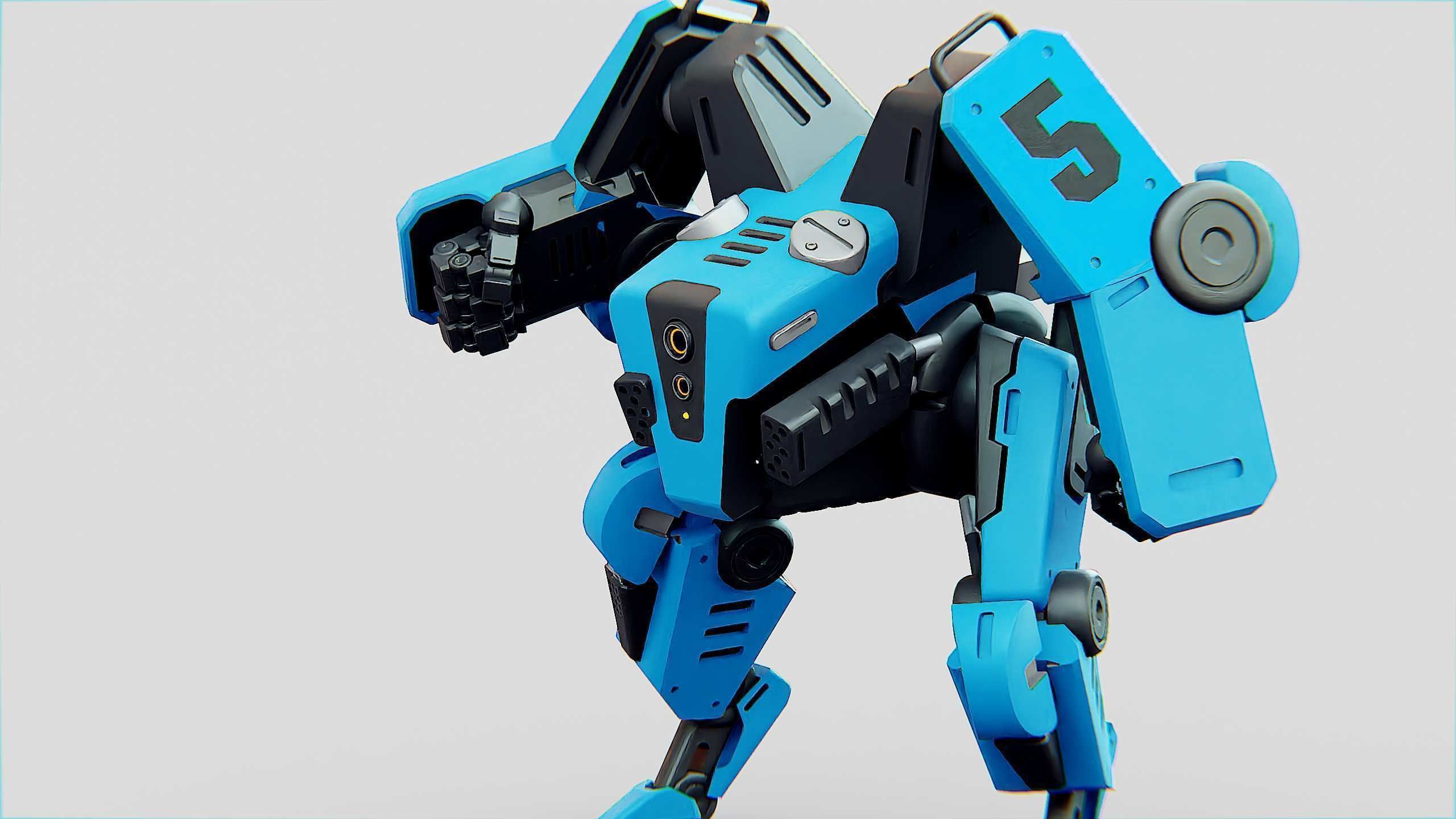 BATTLE DROID ONYX Rigged for Unreal Engine - Unity - MIXAMO 3D model_17