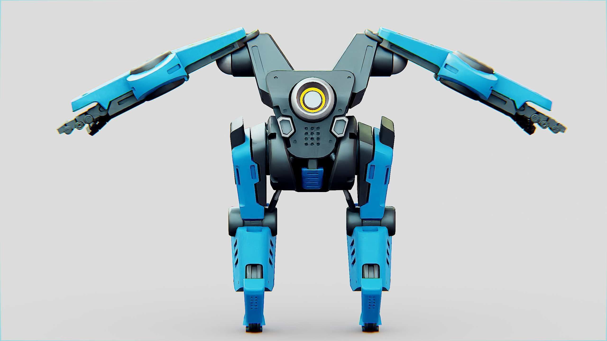 BATTLE DROID ONYX Rigged for Unreal Engine - Unity - MIXAMO 3D model_31