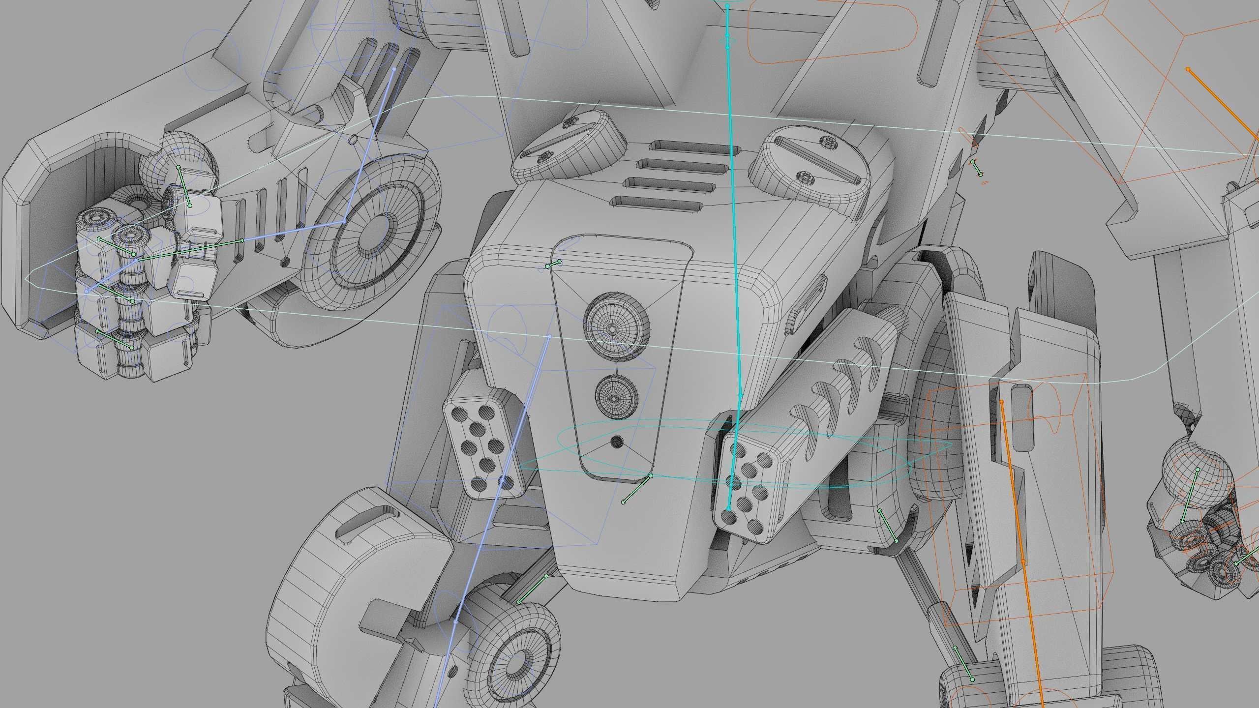 BATTLE DROID ONYX Rigged for Unreal Engine - Unity - MIXAMO 3D model_42