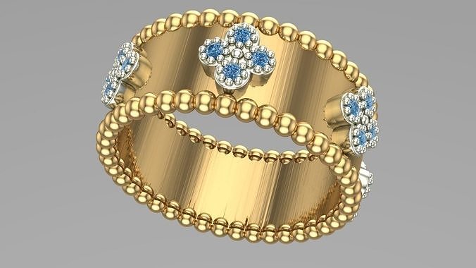 vanclif theme ring 3D print model