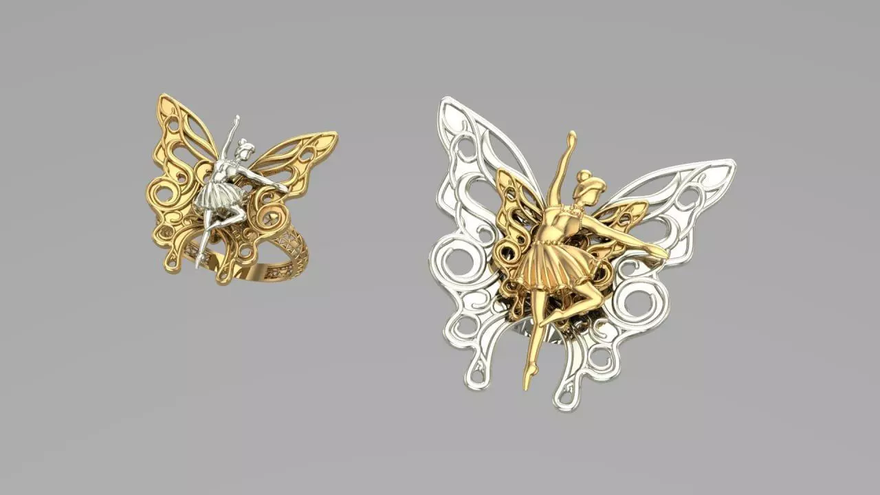 ballerian fairy 3D print model_0