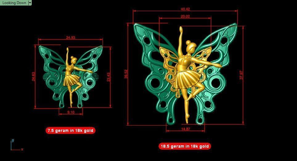 ballerian fairy 3D print model_8