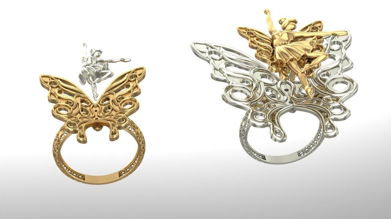 ballerian fairy 3D print model_3