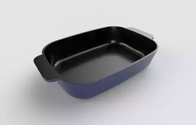 Baking Dish M02 Low-poly 3D model
