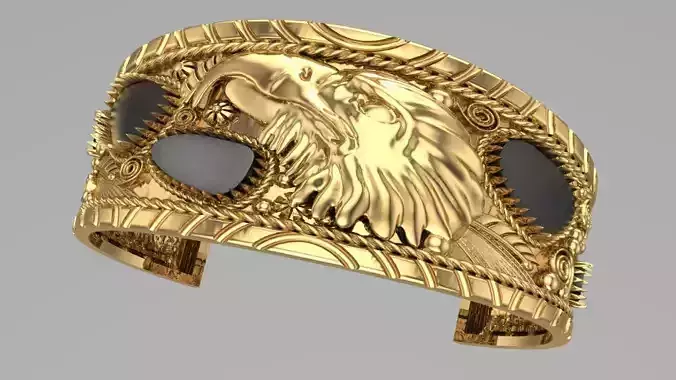 eagle bracelet 3D print model