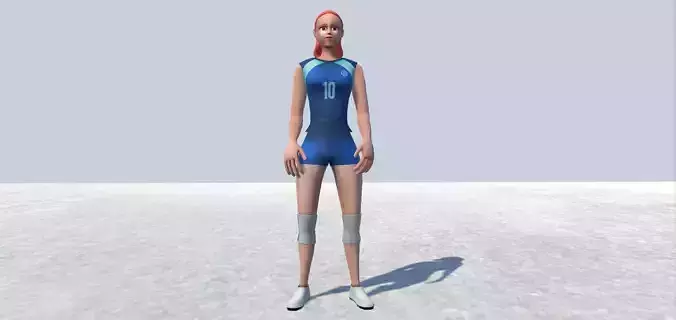 Sports avatar Female 01 Rigged