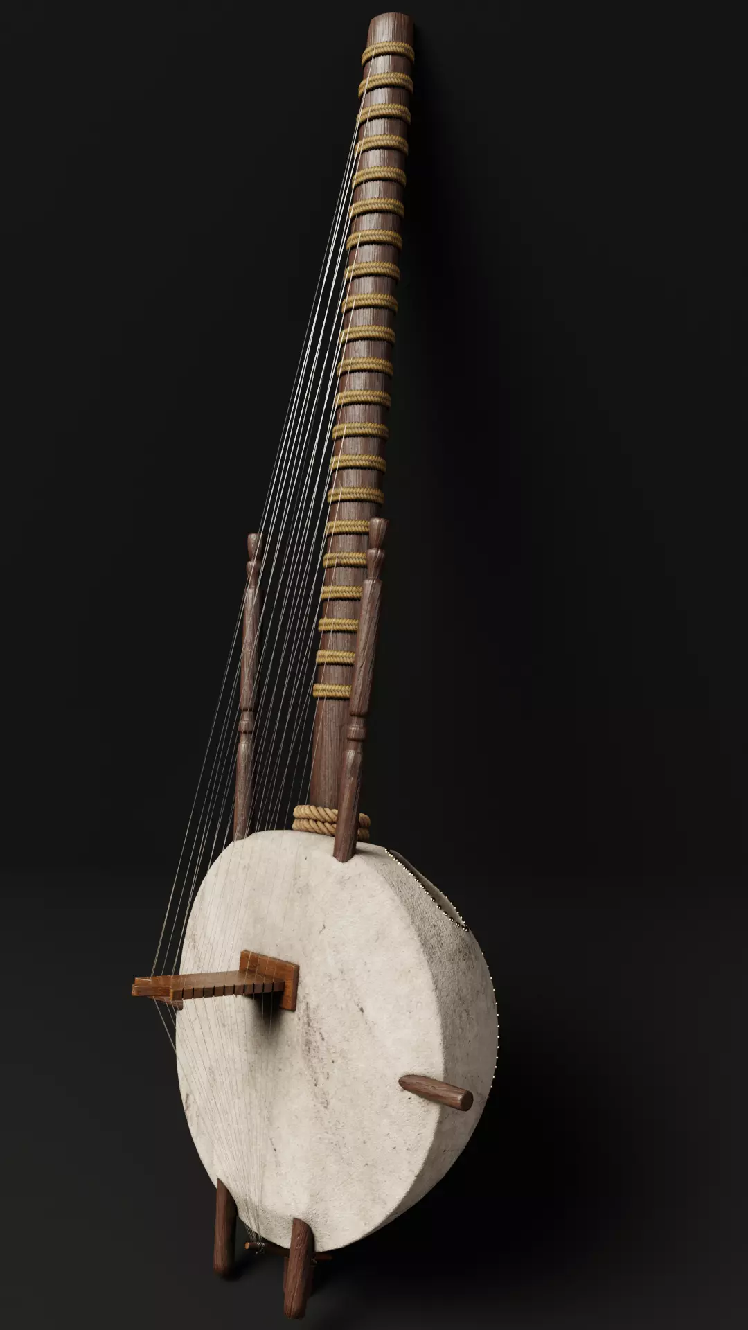 Kora - African Musical Instrument 3D model_3