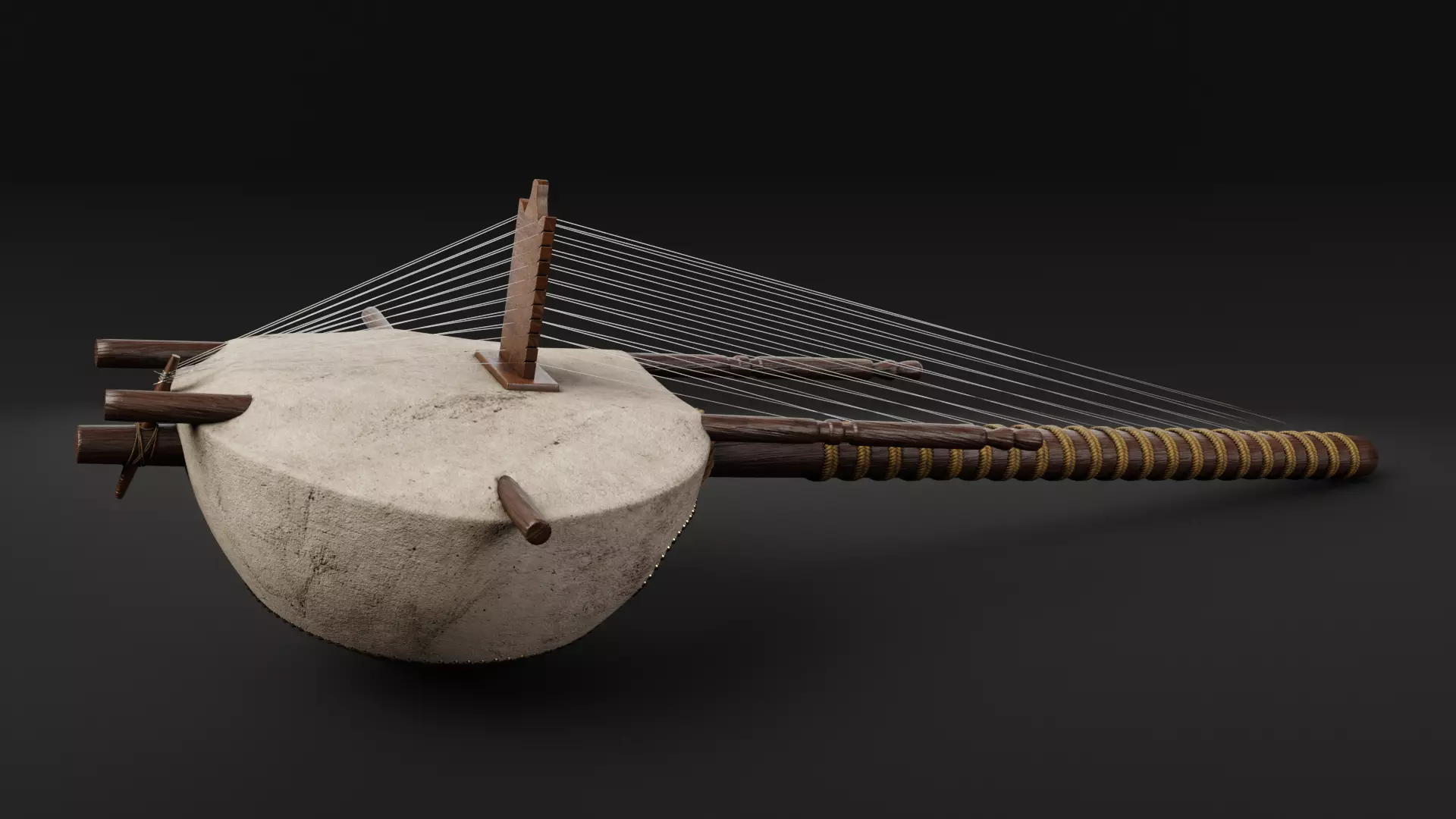 Kora - African Musical Instrument 3D model_1