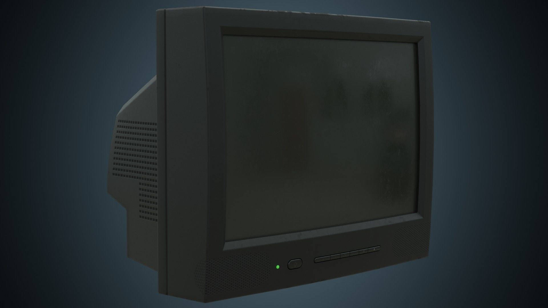 CRT Television 1B Low-poly 3D model_1