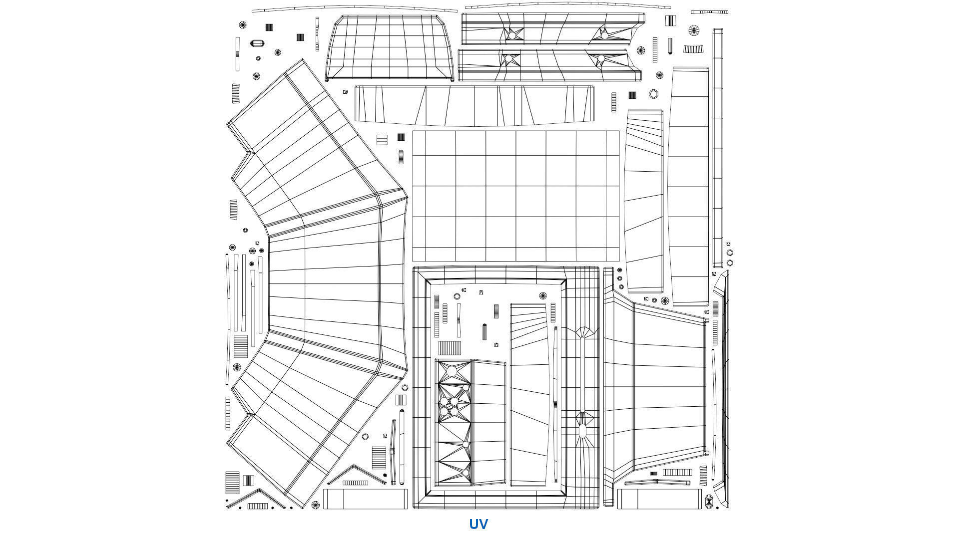 CRT Television 1B Low-poly 3D model_7