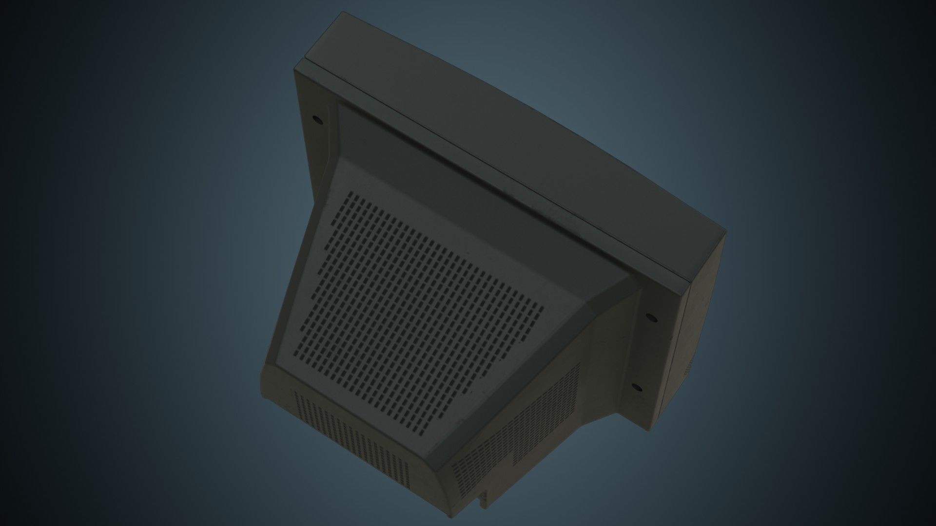 CRT Television 1B Low-poly 3D model_2