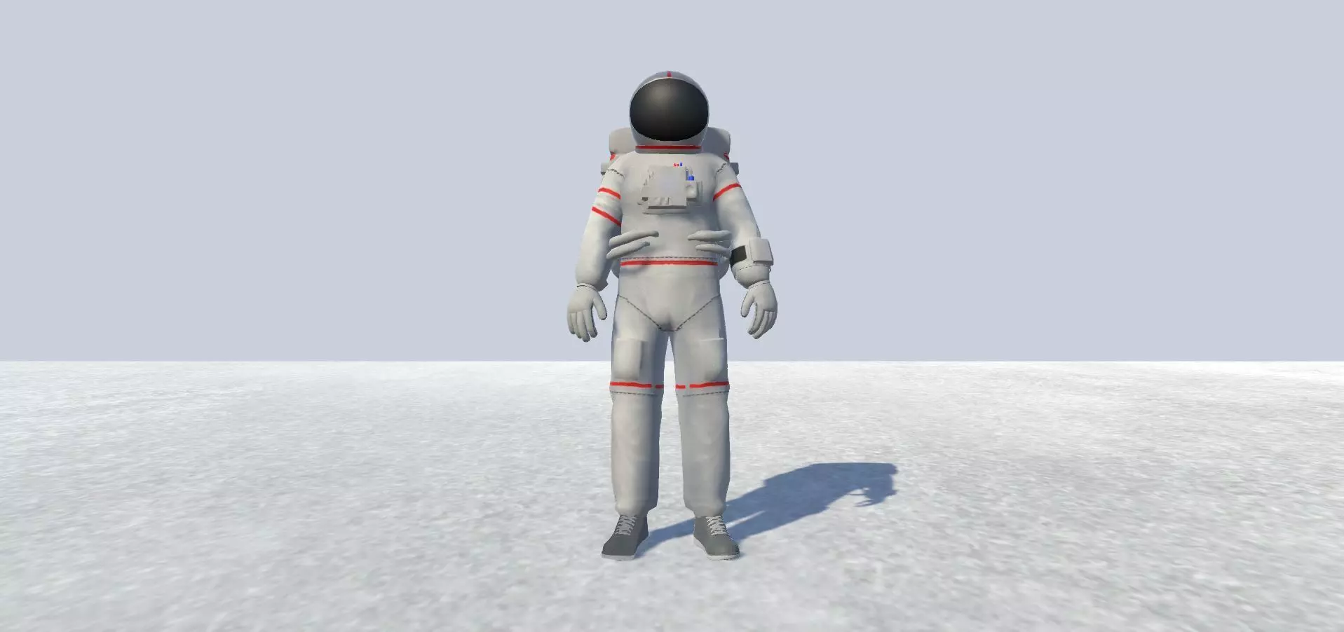 Astronaut Avatar Rigged Low-poly 3D model_0