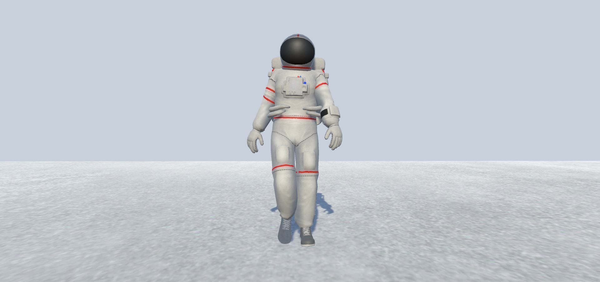 Astronaut Avatar Rigged Low-poly 3D model_3