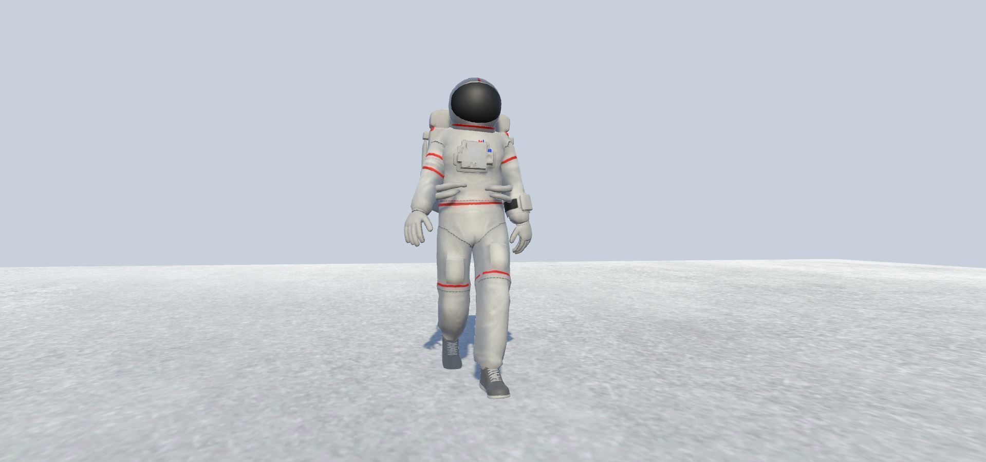 Astronaut Avatar Rigged Low-poly 3D model_6