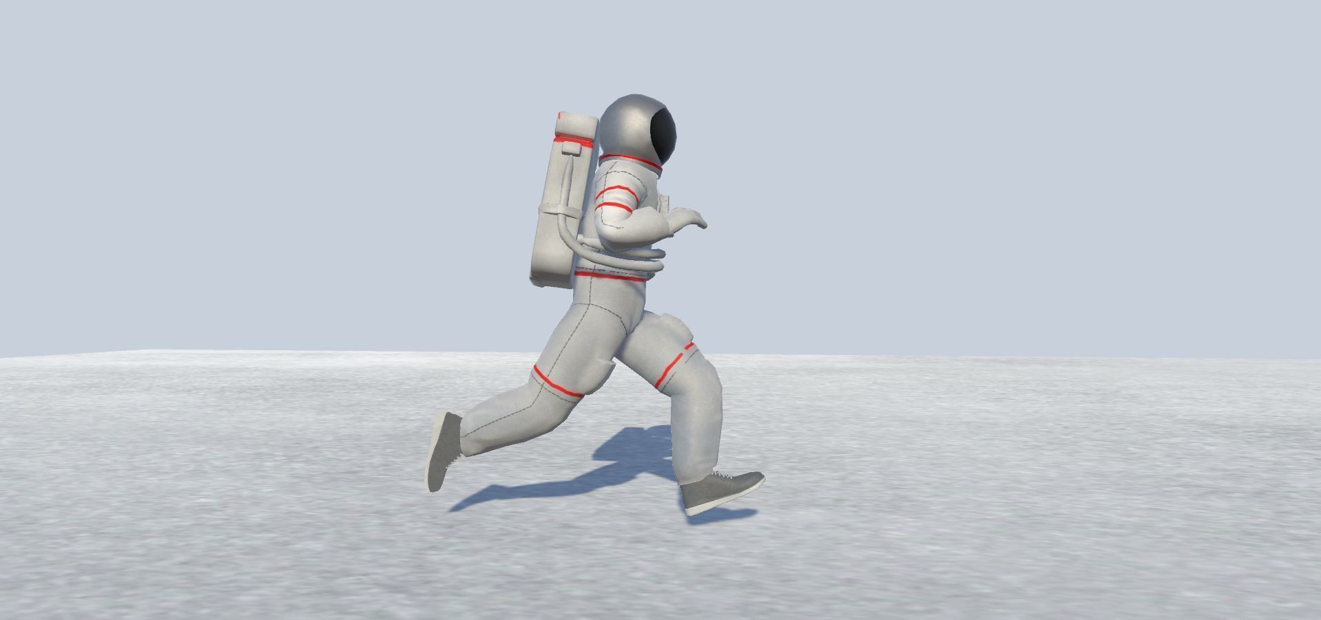 Astronaut Avatar Rigged Low-poly 3D model_4